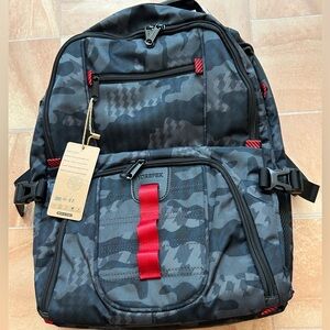 NWT Yorepek Men's Black & Gray Camouflage Travel Business Laptop Backpack